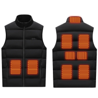 Intelligente 9 Gebieden Zone Verwarmd Vest USB Elektrisch Slim Verwarmd Vest voor Mannen Winter Verwarmingsvest voor Out