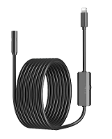 【IOS Soft Line】Endoscoop camera voor iPhone APPLE 8MM Auto's Endoscopische flexibele lijn IP68 Waterdicht 8 LED's Boresc