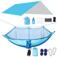 IPRee® 1 2 persoons campinghangmat + klamboe Mesh + regenhoes Slaapbed Schommelstoel Outdoor Jagen Klimmen