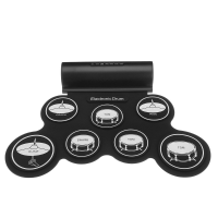 IWord Elektronische Drum Digitale USB MIDI 7 Pads Oprollen Set Siliconen Elektrische Drum Pad Ingebouwde Luidsprekers me