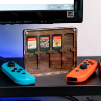 JJC 8 Slots Magnetische Transparante Houten Game Card Case Houder Doos voor Nintendo Switch voor NS OLED NS Kaarten Stor