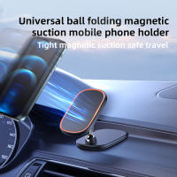 JK 317 Magnetische Telefoonhouder voor in de Auto Opvouwbaar Dashboard Montagebeugel 1080 ° Rotatie Standaard voor iPhon