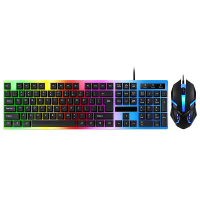 KB 01 USB Bedraad Toetsenbord en Muis Set voor Thuiskantoor Gaming