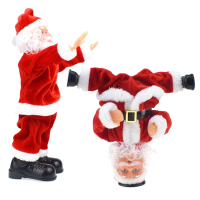 Kerstmis Ondersteboven Straatdans Salto Santa Claus Elektrisch Muziekspeelgoed
