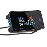 KEWEISI AC 50~300V 20A/100A Digitale elektriciteitsmeter Voltmeter Amperemeter met CT vermogen Stroomspanning Temperatuu