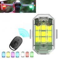 KFPLAN M3 Universele nachtvliegende LED flitslicht Draadloze bediening Oplaadbare waarschuwingslamp AntiCollision Strobe