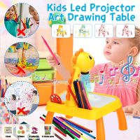 Kinderen LED Projector Art Tekentafel Speelgoed Kinderen Schrijven Schilderen Board Bureau Muzikale Projectie Educatief