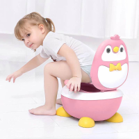 Kinderen Potje Penguin Shape Spatwaterbestendig Urine Draagbaar toilet Vrij verstelbare hoogte voor kinderverzorging