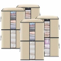 KING DO WAY 8 Pakken 90L Grote Opbergzakken Kleding Opbergbakken Opvouwbare Kast Organisatoren Opbergcontainers met Duur