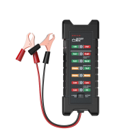KINGBOLEN Batterijtester Bm410 12 ~ 24V Koperen Clip versie Auto Digitale 6 LED lichtwisselaar Auto accuanalyse