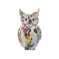 Kleurrijke Uil Ornamenten Creatieve Creatieve Kunst Dier Hars Ambachten Thuiskantoor Desktop Decoraties Accessoires: