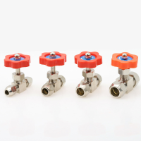 Kogelkraan 6mm 8mm 10mm 12mm Pijp Oranje Kunststof Handvat Metaal Hoge Druk Duurzame Buis Naaldtype Globe klep