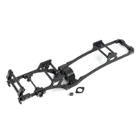 Koolstofvezel LCG Chassis Kit Frame Rail Skid Plate Set voor SCX10 1/10 RC Crawler Car DIY Upgrade Onderdelen