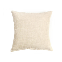 Kussenhoes van katoen en linnen van 45x45 cm voor campingkussen, kussenbeschermer voor de taille