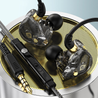 KZ 3.5Mm Bedrade Koptelefoon Dual 10mm Dynamische Driver Stereo Touch Control 23g Lichtgewicht Sport Headset voor telefo