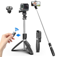 L02/L02S Draadloze Bluetooth Selfie Stick met Mini Statief Opvouwbare Selfie Rod met Afstandsbediening voor Video opname