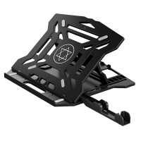 Laptop Stand Holder Computerbeugel Laptopverhoger Koelblok voor laptop 8 niveaus Verstelbaar met houder voor mobiele tel