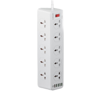 LDNIO SC10610 Europese Standaard Stopcontact 10 Stopcontacten met 30W 4USB+PD+QC Snel Opladen Socket Multifunctionele EU