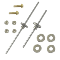 LDR/C LDP06 1/12 Unimog RC Auto Spare Metal Full Gear Set van Voor Achter Portal As L0063 voertuigen Modellen Onderdelen