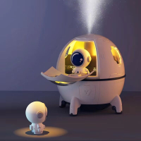 LED Astronautische Luchtbevochtiger 220 ml Met Nachtlampje 1200 mAh Oplaadbare Thuis Aroma Olieverstuiver Cadeau voor Ki