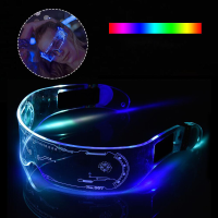 LED bril EL Wire Neon Party Lichtgevende LED bril Lichtgevende bril Rave Costume Party Decor DJ zonnebril Halloween deco