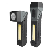 LED+COB Zaklamp met Penclip Houder, Draaibare Staart Zaklamp met Magneet, Sterke Licht Zaklamp Werklicht