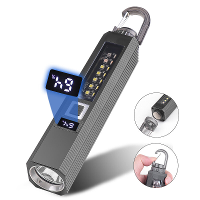 LED Compacte Zaklamp Krachtweergave 1200LM Super Heldere Zaklamp 10 Lichtmodi Multi Lichtbron voor Buiten Vissen Noodgev