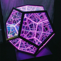 LED Nachtlampje Oneindige Dodecaëder Kleur Art Light Decor Nieuwigheid Kerstcadeau Cool Technologie Decoratie Home Decor