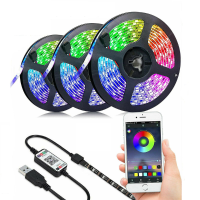 LED setverlichting met 5V 5050RGB Colorful TV achtergrondverlichting met USB Bluetooth Smart Sfeer lichtstrip