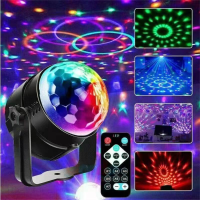 LED Stadium Disco Licht Draaiende DJ Bal Stroboscoop Afstandsbediening Geluidscontrole Magische Dans Auto RGB Kerstcadea