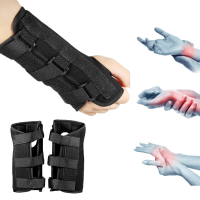 Linker/Rechts Polsbeschermer Brace Carpaal Tunnel Ondersteuning Verstuiking Onderarm Spalk Band Riem Riem Polsband Hand