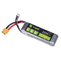 LION Power 7.4V 2200mAh 60C 2S Lipo Batterij XT60 Plug voor RC Auto