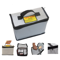 LiPo batterij draagbare explosieveilige veiligheidstas met rits 215x155x115mm