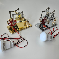 LL 008 M Parallel Bar Stirling Generator Volledig Metalen Model