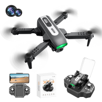 LSRC XT4 LS XT4 Mini WiFi FPV met HD Dual Camera Schakelbaar Geïntegreerde opslag Hoogte Hold modus Opvouwbare RC Speelg