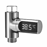 LW 101 LED Display Home Water Douche Thermometer Flow Zelf Opwekken van Elektriciteit Water Temperatuur Meter Monitor En