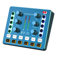 M8 Audio Mixer Geluidskaart Headset Microfoon Webcast Entertainment Streamer Live uitzending Ruisonderdrukking Sound Eff