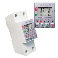 MAIQ 63 63A 110V 220V Tuya WiFi Energiemeter Kwh metering schakelaar met spanning, stroom en lekbescherming. Werkt met A