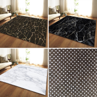 Marmer Gedrukt Tapijten antislip Tapijten Ademend Sofa Tatami Duurzaam Vloermat Voor Slaapkamer Woonkamer Studeerkamer