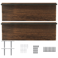 Massief houten duig met één woord Laminaat muur opknoping wandplank Tv muur decoratieve wandplank Massief houten duig me