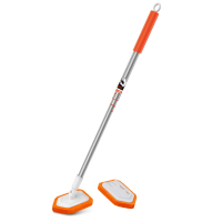 MATCC Uitschuifbare Douche Scrubber Intrekbare 180 graden Roterende Bad Scrubber