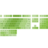 Matcha Mint Groen Mechanisch Toetsenbord XDA profiel Sleutelcap Set 127 toetsen PBT Sublimatie Aangepaste Sleutelcaps Ge