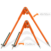 Max 45/75cm Diameter Carpenter Precisie Potloodpasser Diameter Verstelbaar Verdelers Markerings  en Schrijfkompassen Hou