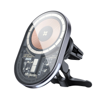 Mcdodo 15W magnetische draadloze oplader Autohouder PD3.0 QC3.0 Snel opladen Transparant 360 ° rotatie Ademlicht