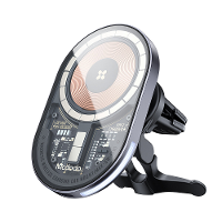 Mcdodo 15W Magnetische Draadloze Oplader Autohouder PD3.0 QC3.0 Snelladen Transparant 360° Rotatie Ademend Licht