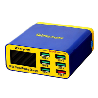 MECHANIC iCharge 6M 40W 6 Ports USB lader 5USB A+QC3.0 Snelladen Desktop Oplaadstation EU stekker voor iPhone 12 13 14 1