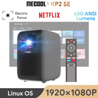 Mecool KP2 SE Projector 1080P Netflix gecertificeerd Linux OS 600ANSI Lumens 5G WIFI Elektrische Focus Home Theater