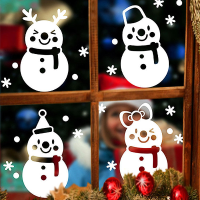 Miico DLX9206 Kerststicker Window Snowman Pattern Muurstickers voor kamerdecoratie