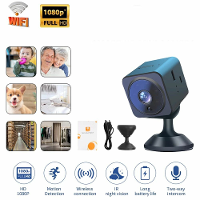 Mini AS02 Camera Infrarood Nachtkijk Camcorder Huisbeveiliging Surveillance Draadloze WiFi Camera Nieuwe Kleine Vierkant