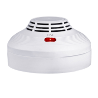 Mini Draadloze Ronde Rookmelder Geluid Licht Brandalarm Real time Brede Dekking Huishoudelijke Rook Branddetectie Appara